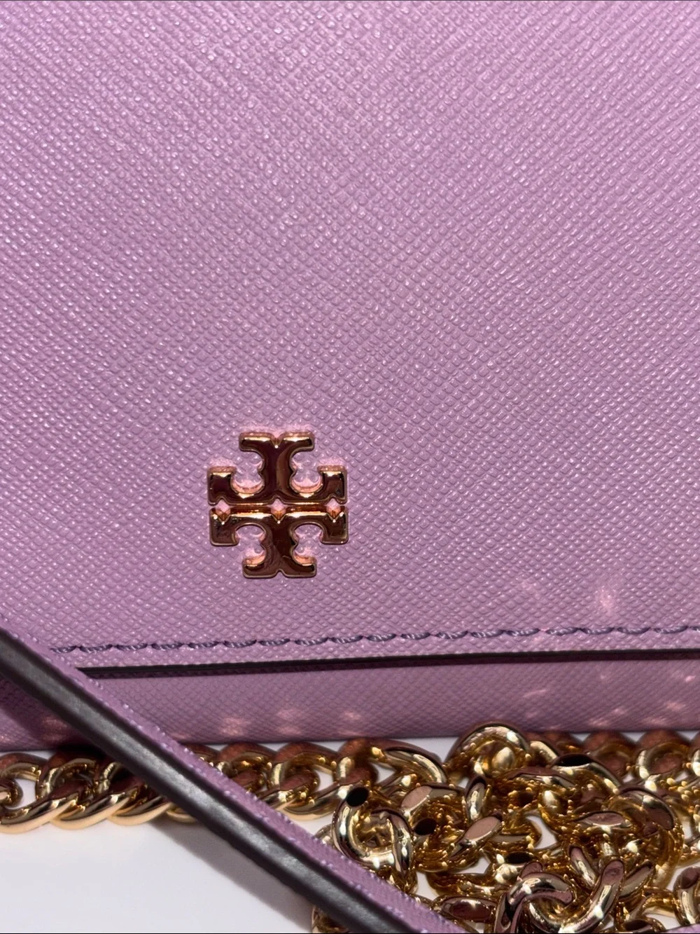 Tory Burch lavender saffiano